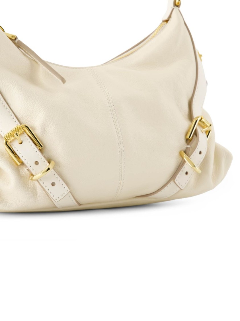 Givenchy Beige Textured Handbag With Gold-tone Hardware