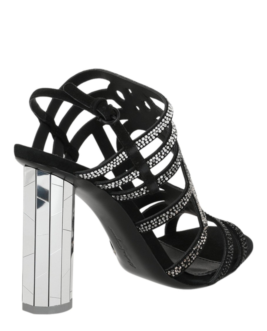 Ferragamo Florenza Crystal-embellished Slingback Heel Sandals