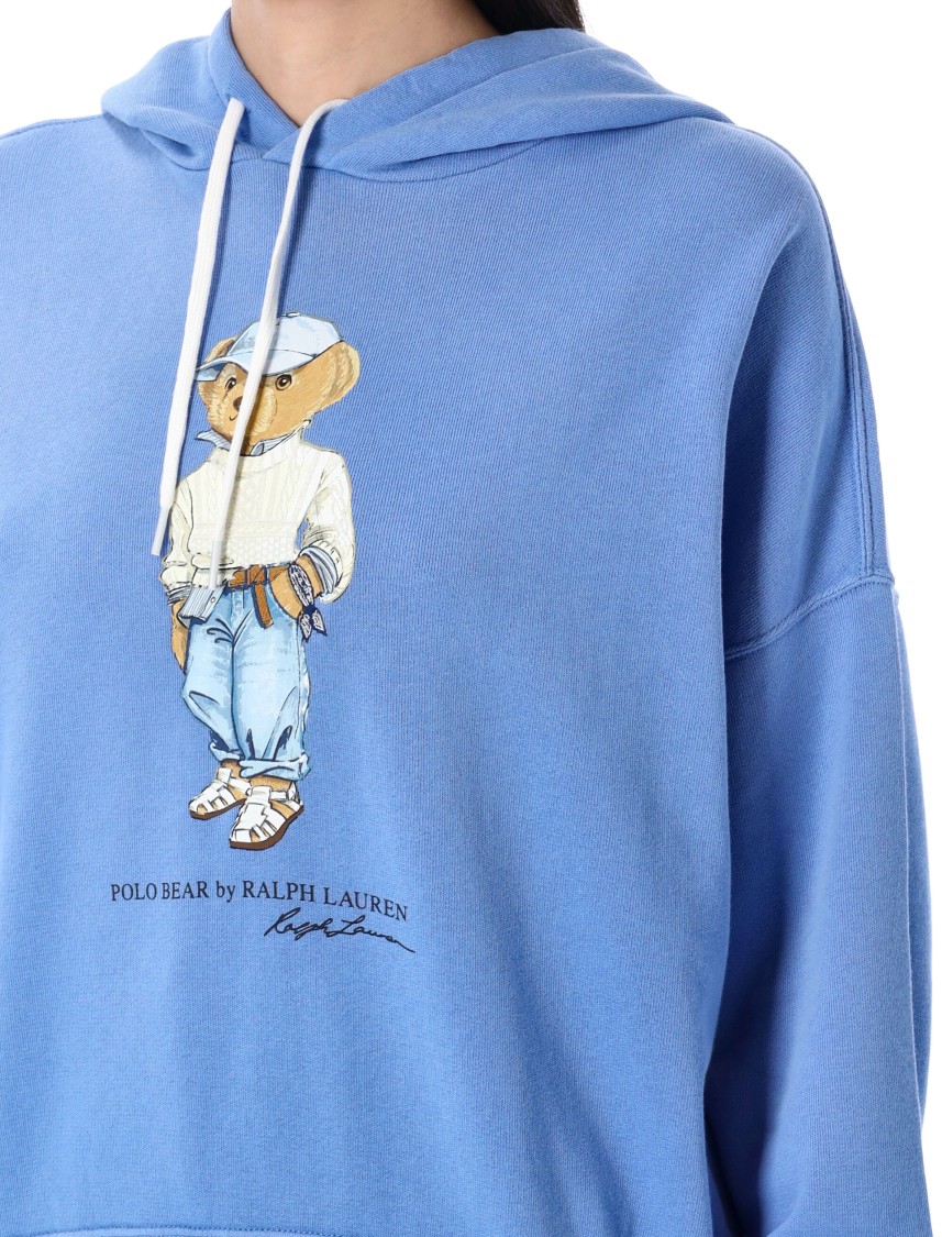 Shop Polo Ralph Lauren Summer Blue Polo Bear Hoodie