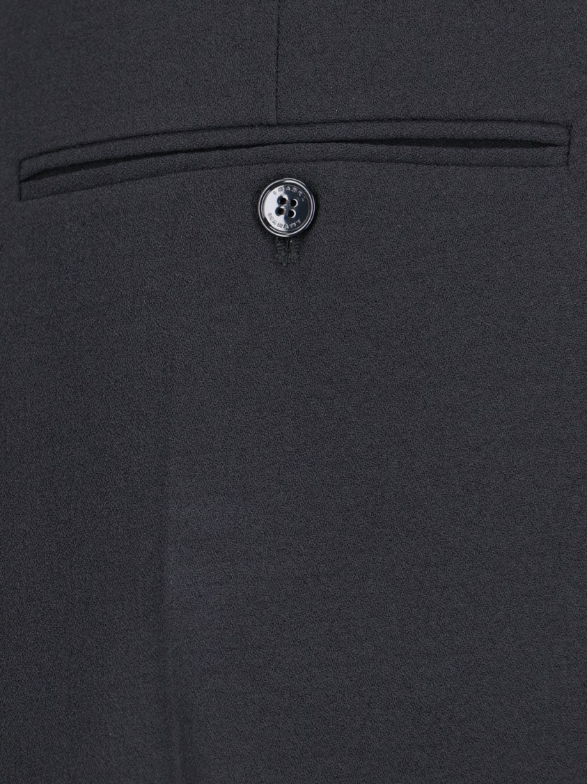 Shop Isabel Marant Norman Pleated Detail Shorts In Blue Fabric