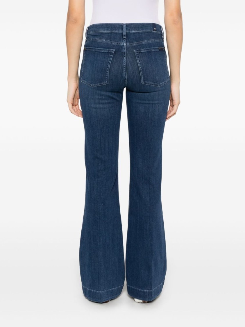 7 For All Mankind Bootcut B(air) Jean In Rinsed Indigo In Blue