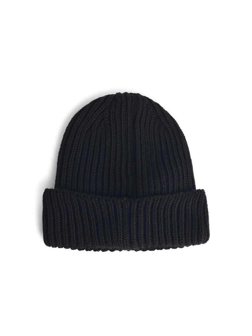 C.p. Company Lens' Black Wool Beanie