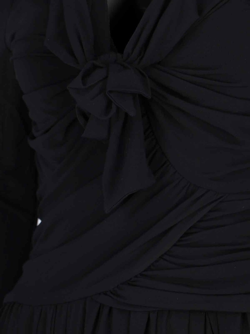 ISABEL MARANT ISABEL MARANT DRAPED MAXI DRESS – BLACK