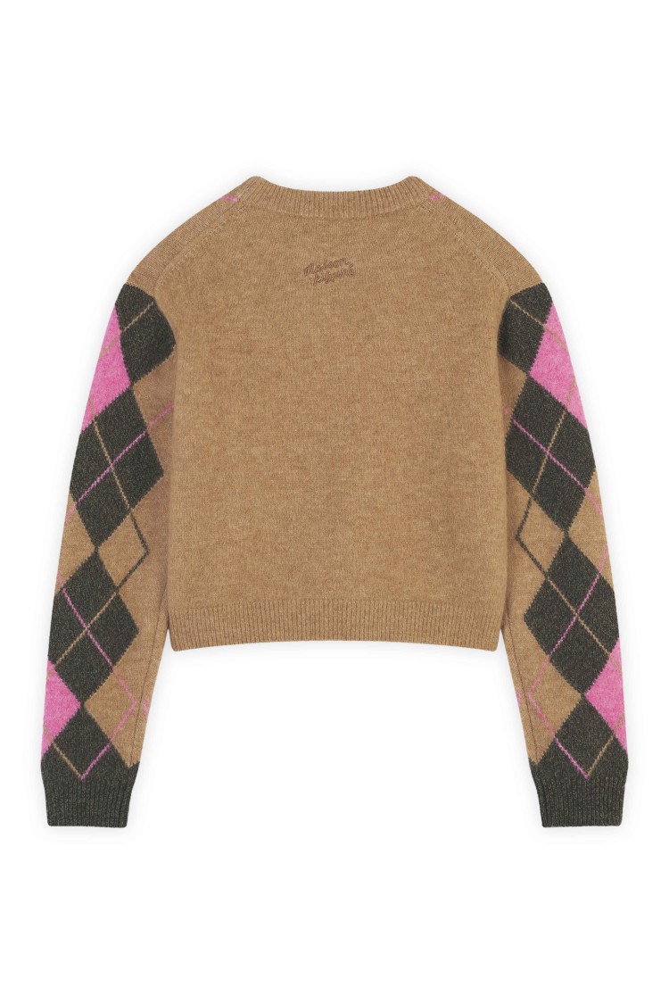 Maison Kitsuné Boxy-cut Wool And Alpaca Jumper