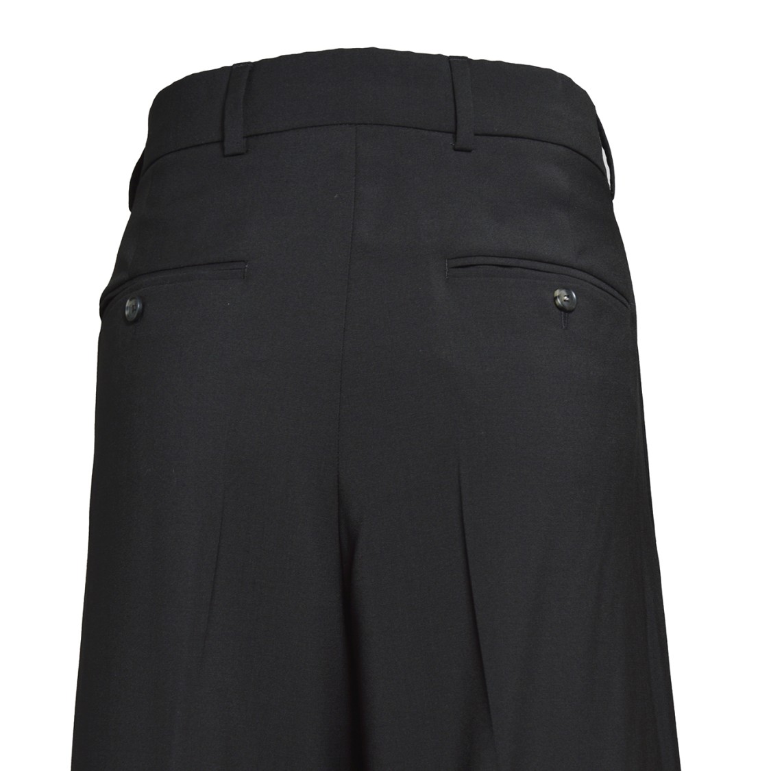 Sportmax Straight-leg High-waisted Wool Trousers In Black