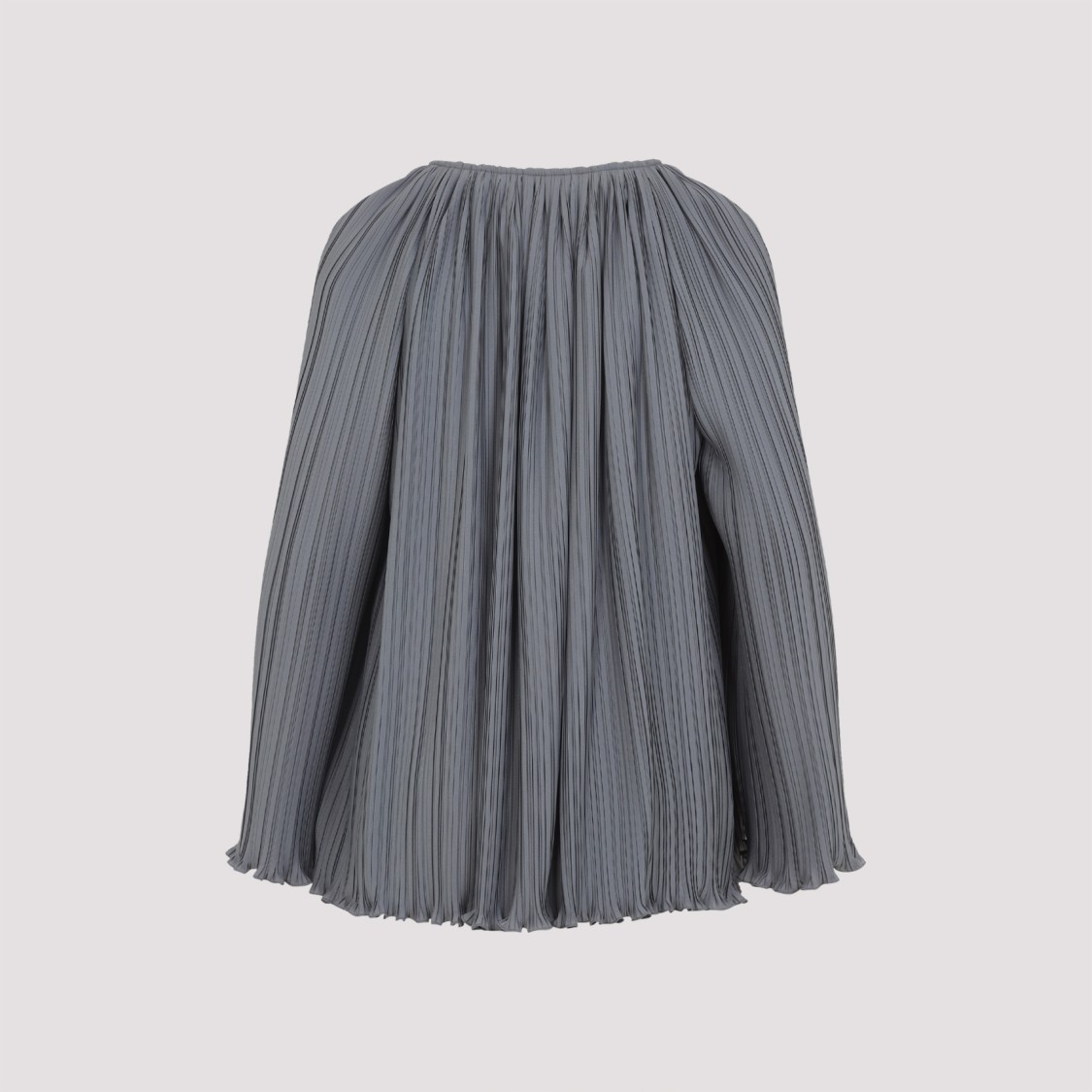 Lanvin Flowing Blouse With Intricate Pleating And Tie Closure