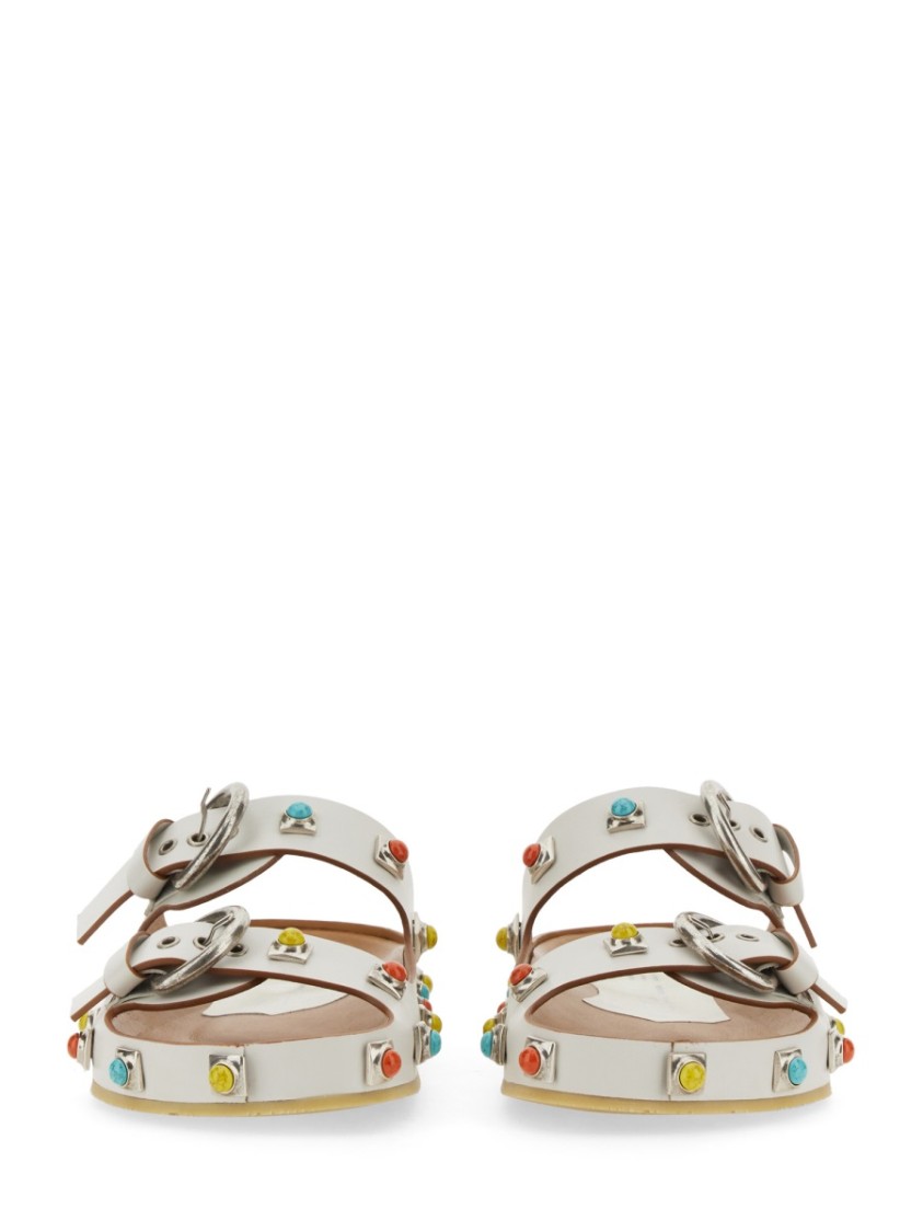 Etro Strappy Gemstone Sandals With Slip-on Style