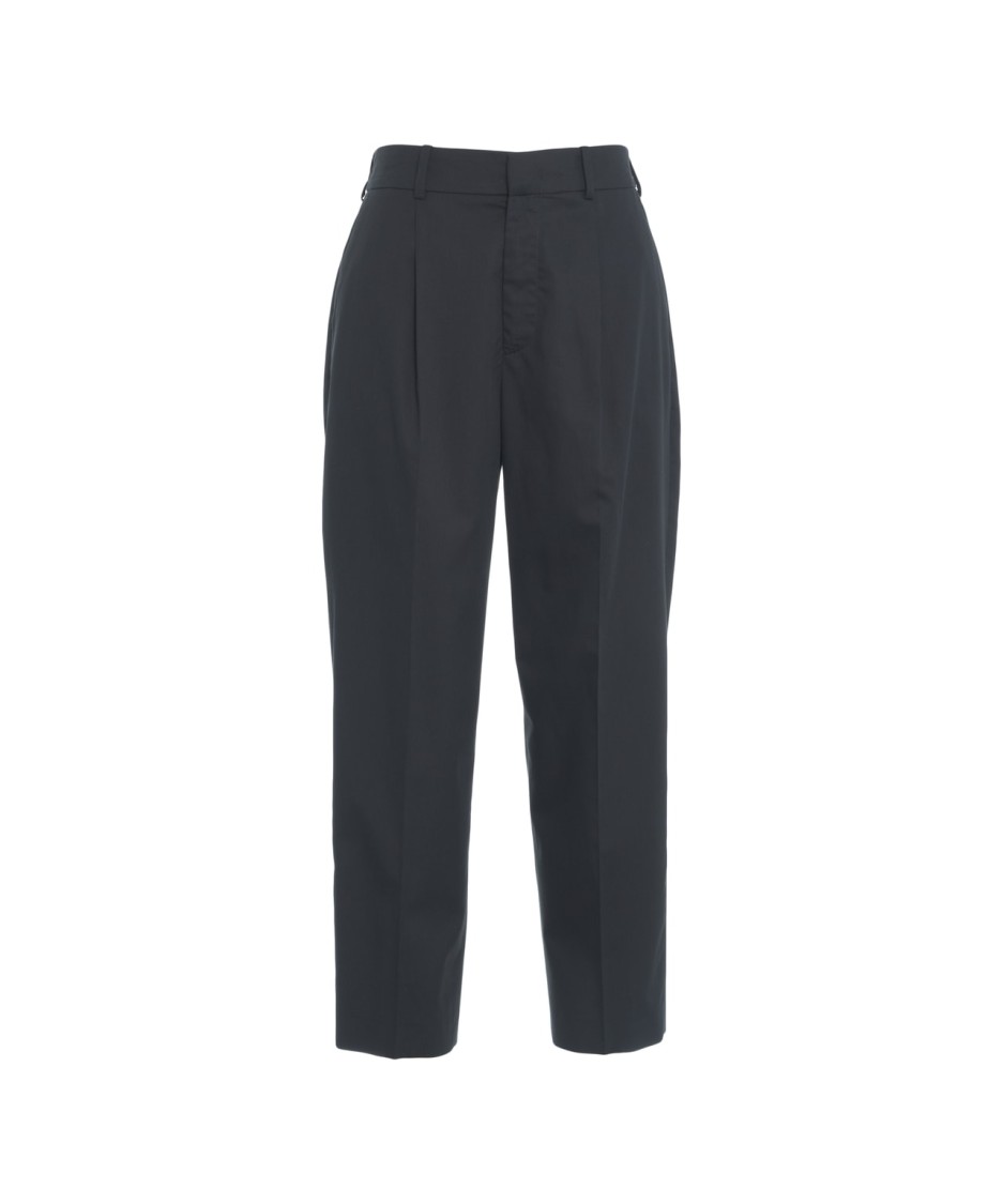 Pt01 Daisy' Pleated Pants In Black