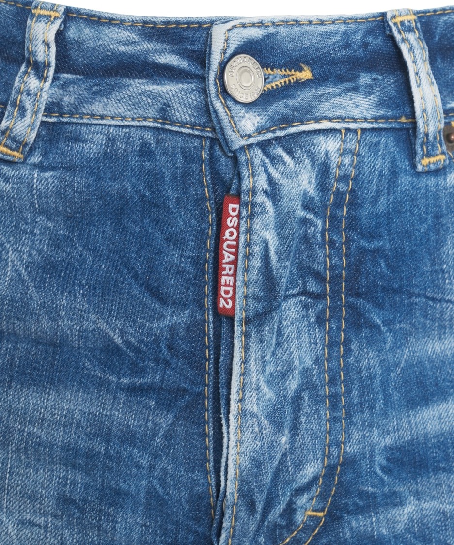 Dsquared2 Used Look Jeans 'boston' In Blue