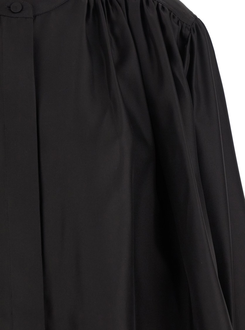 Shop Rohe Róhe Black Top Withdarin Collar