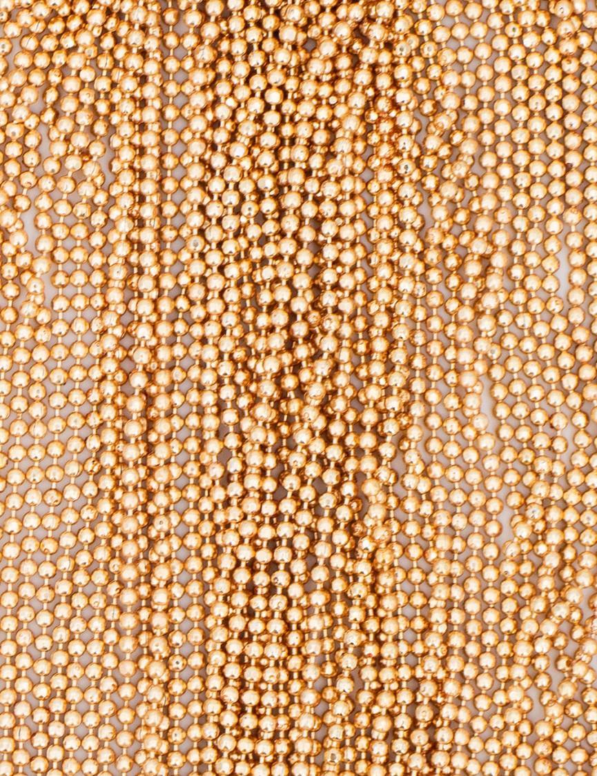 Fabiana Filippi Multi-strand Blush Necklace With Metallic Clasps In Metallic