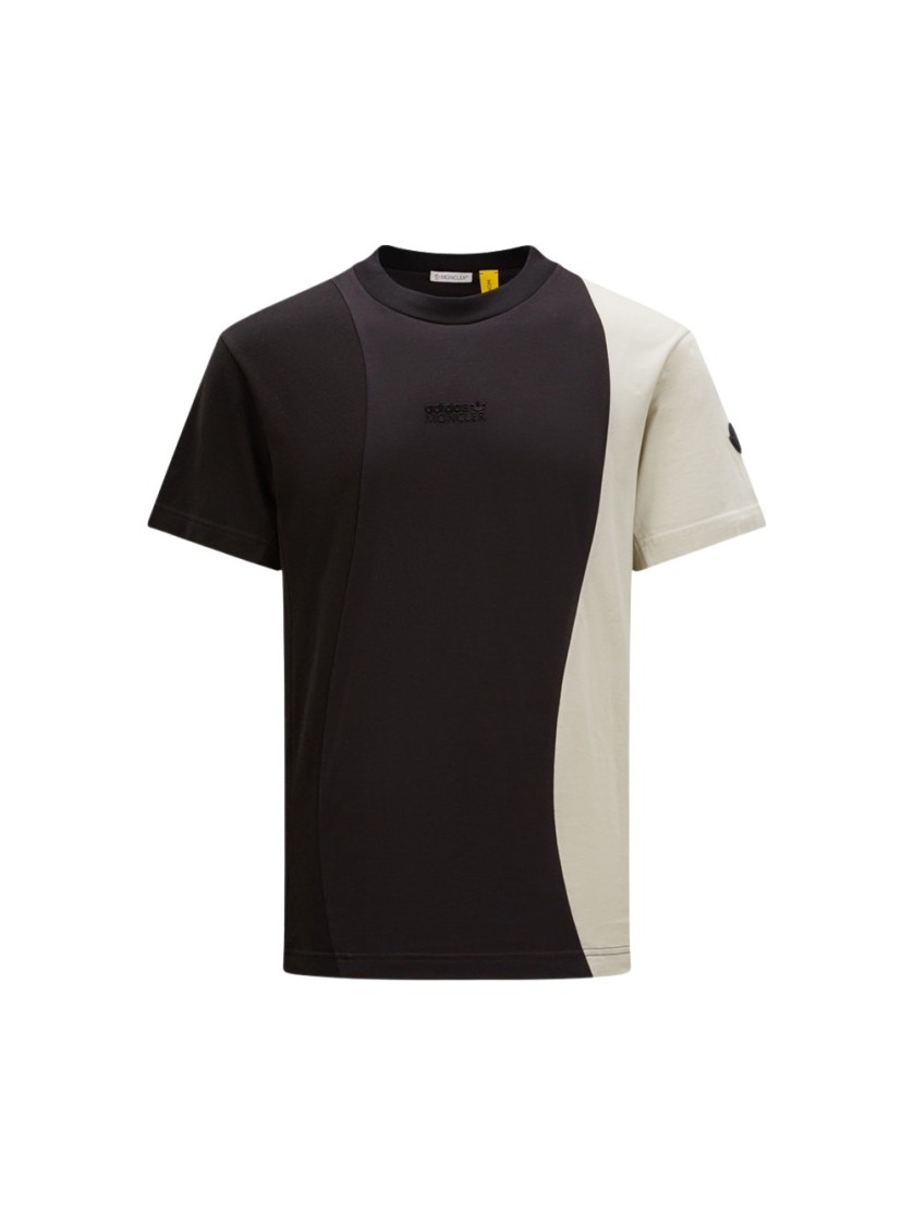 Moncler Colorblock Cotton T-shirt With Crewneck Design
