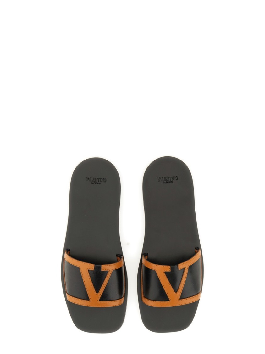 Valentino Viva Superstar Slide Sandal In Nappa Leather