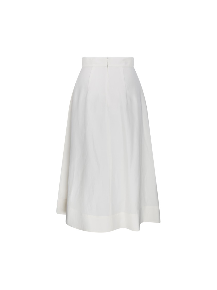 P.A.R.O.S.H PAROSH A-LINE SKIRT WITH FITTED WAIST