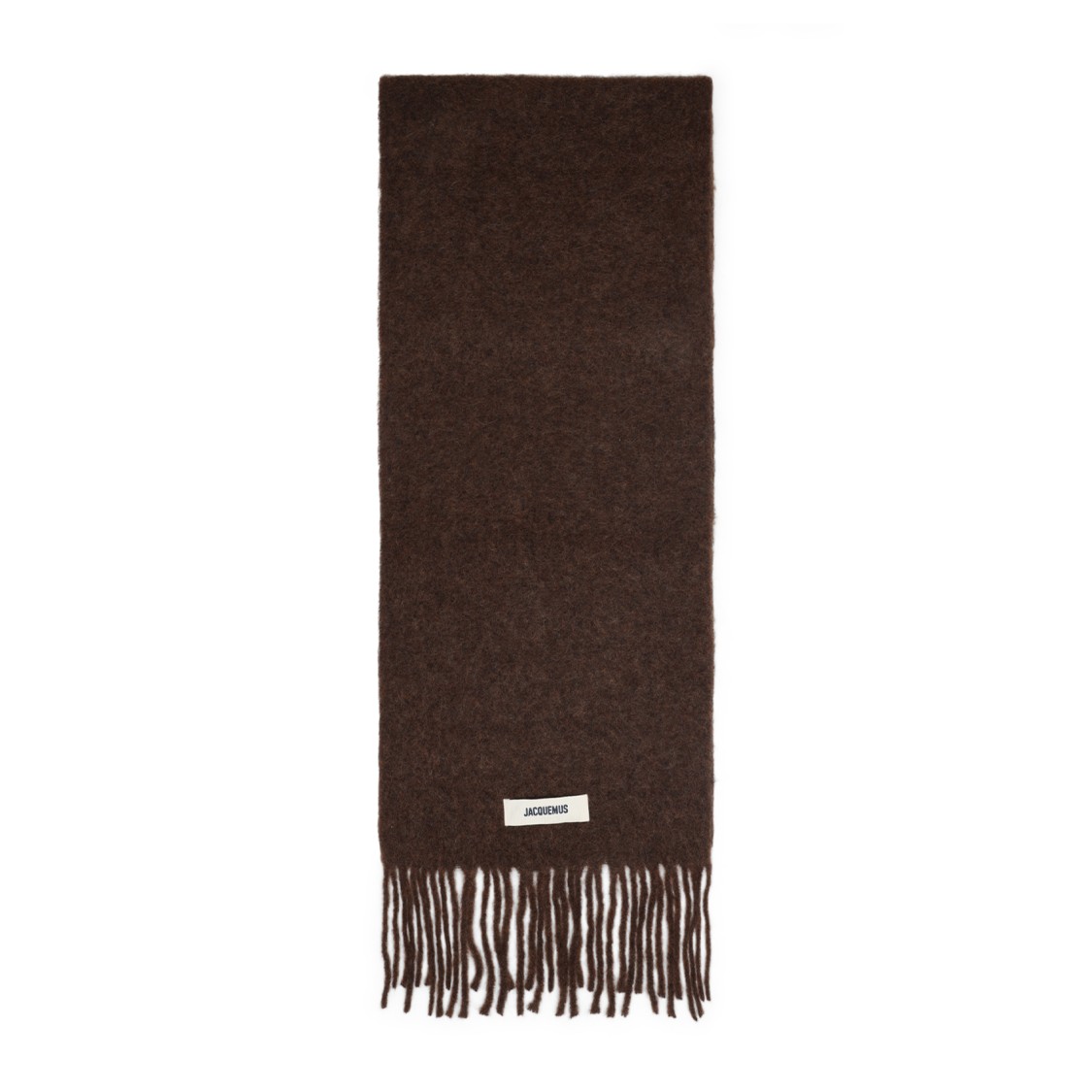 Jacquemus Brown Alpaca L Echarpe Carro Scarf In Brown