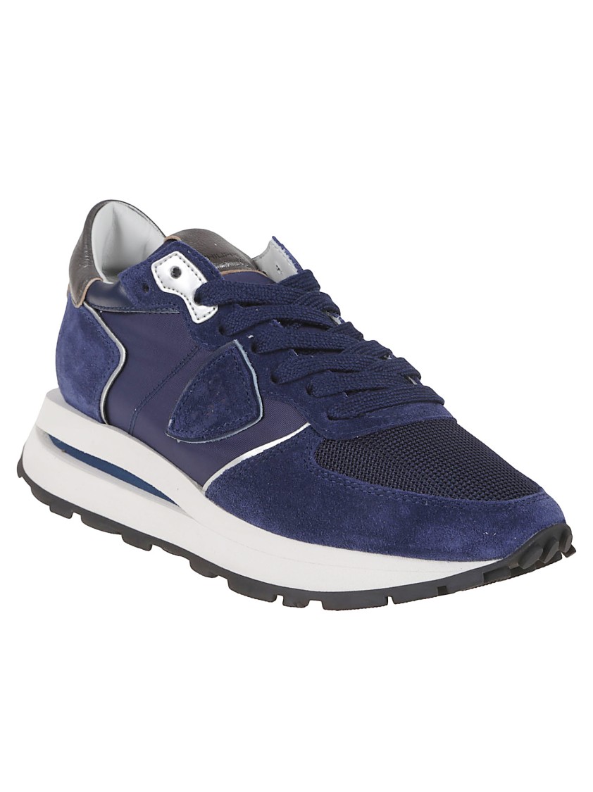 Philippe Model Calf Leather Sneakers With Textured Accents