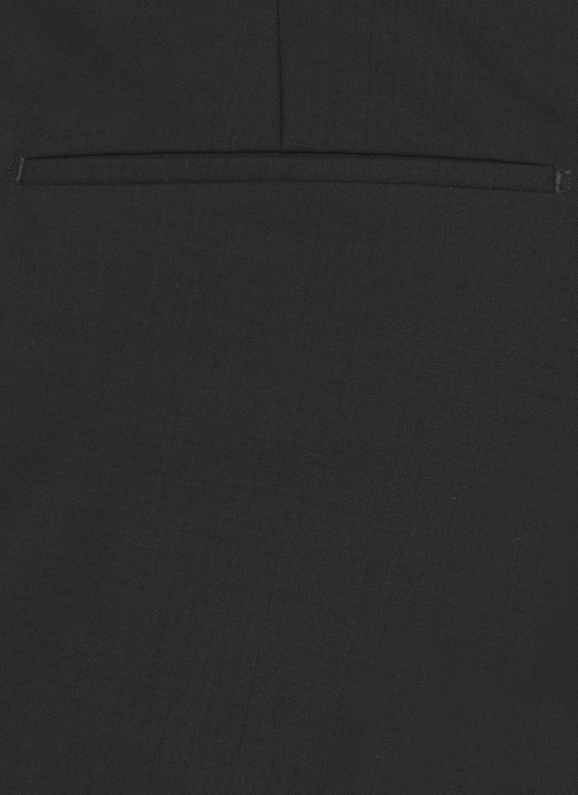 Pt Torino Navy Blue Virgin Wool Trousers In Blue