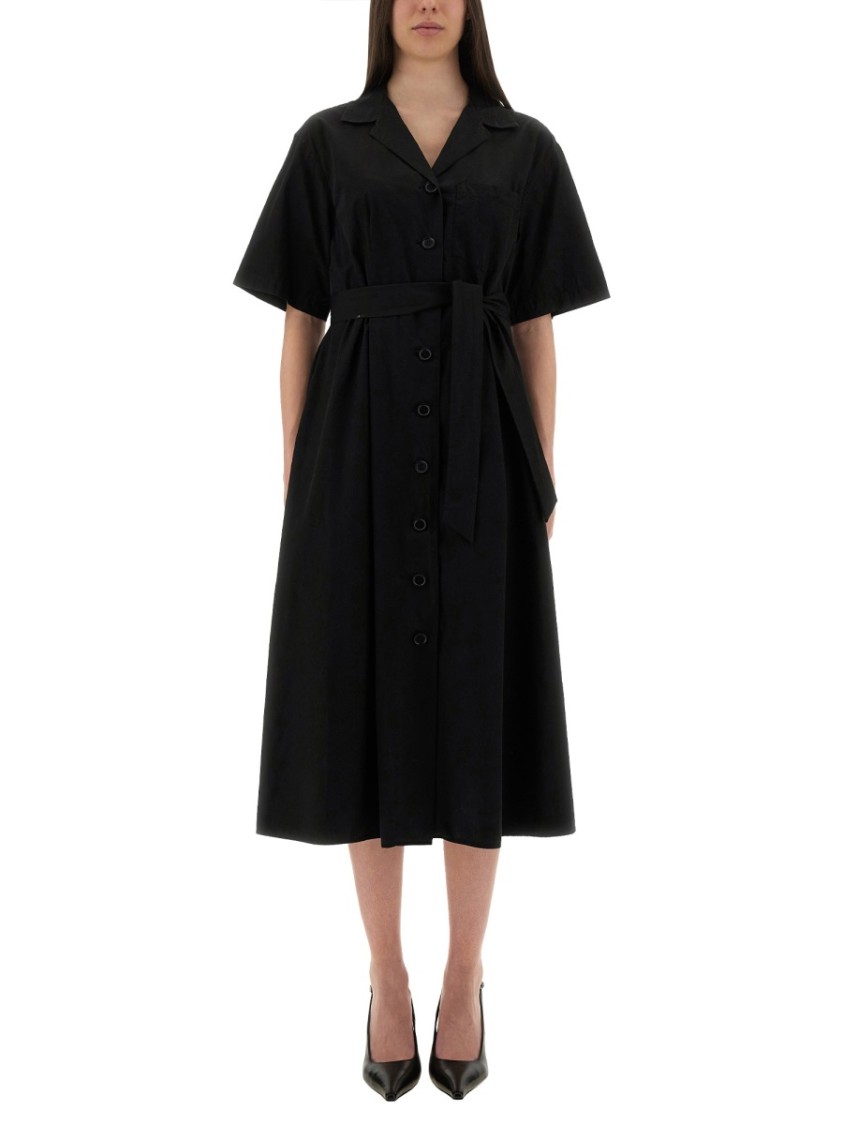 Aspesi Button-down Midi Dress With Belted Waist