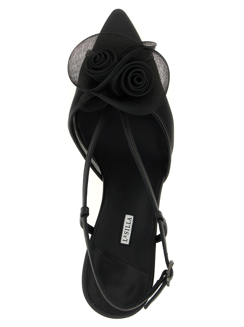サンダル・ミュール LE SILLA 'Rose Nemesi' sandals Le Silla 'Rose Nemesi' Sandals in Black | THE LIST
