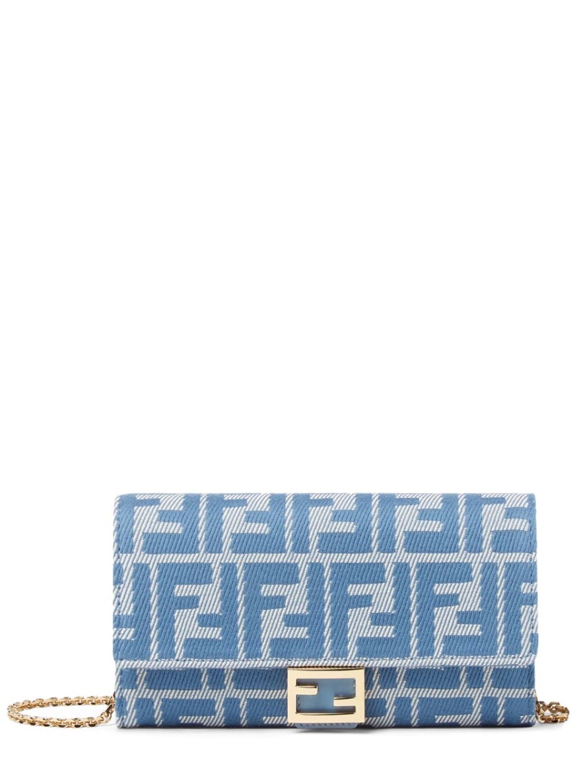 Shop Fendi Continental "ff Diamond" Wallet
