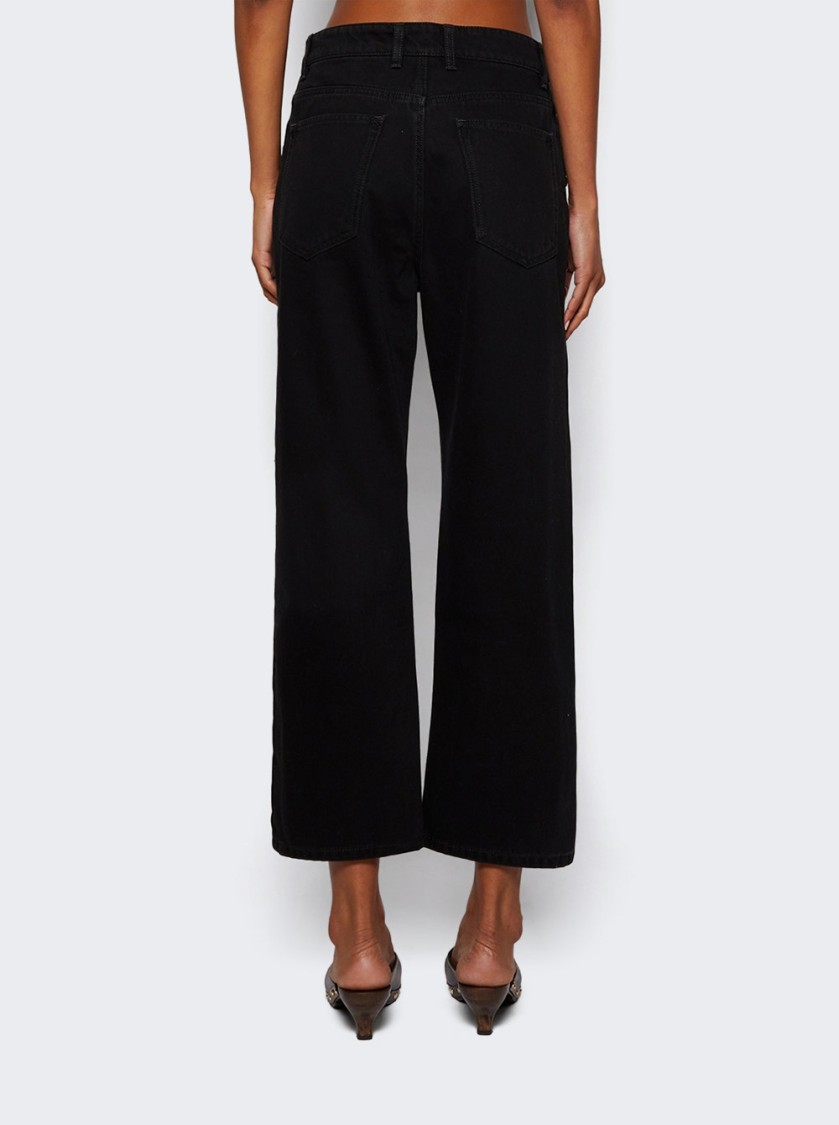 RABANNE RABANNE EMBELLISHED BOYFRIEND JEANS BLACK