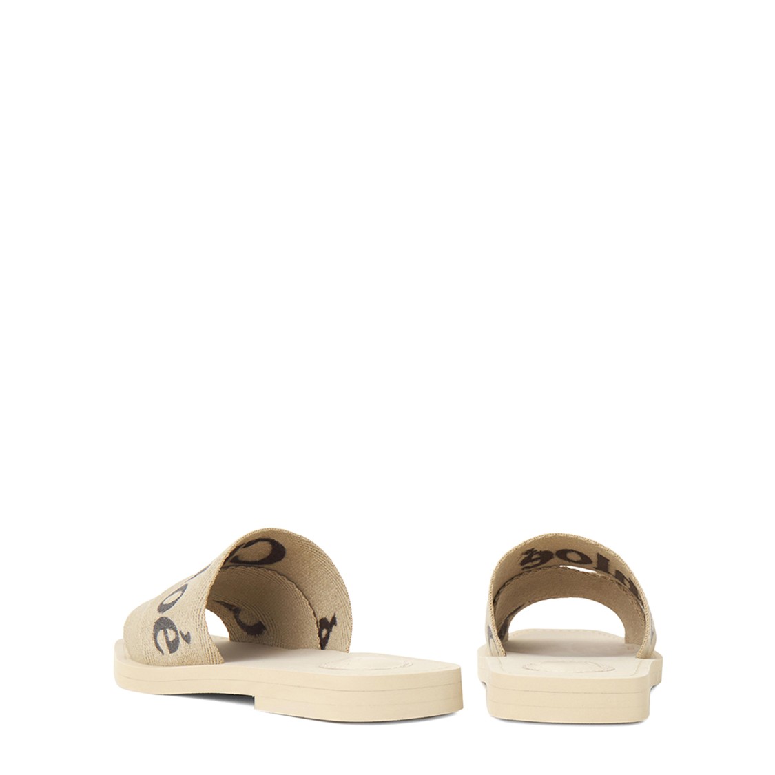 CHLOÉ CHLOÉ WOODY SLIDES WITH WIDE SOFT STRAP