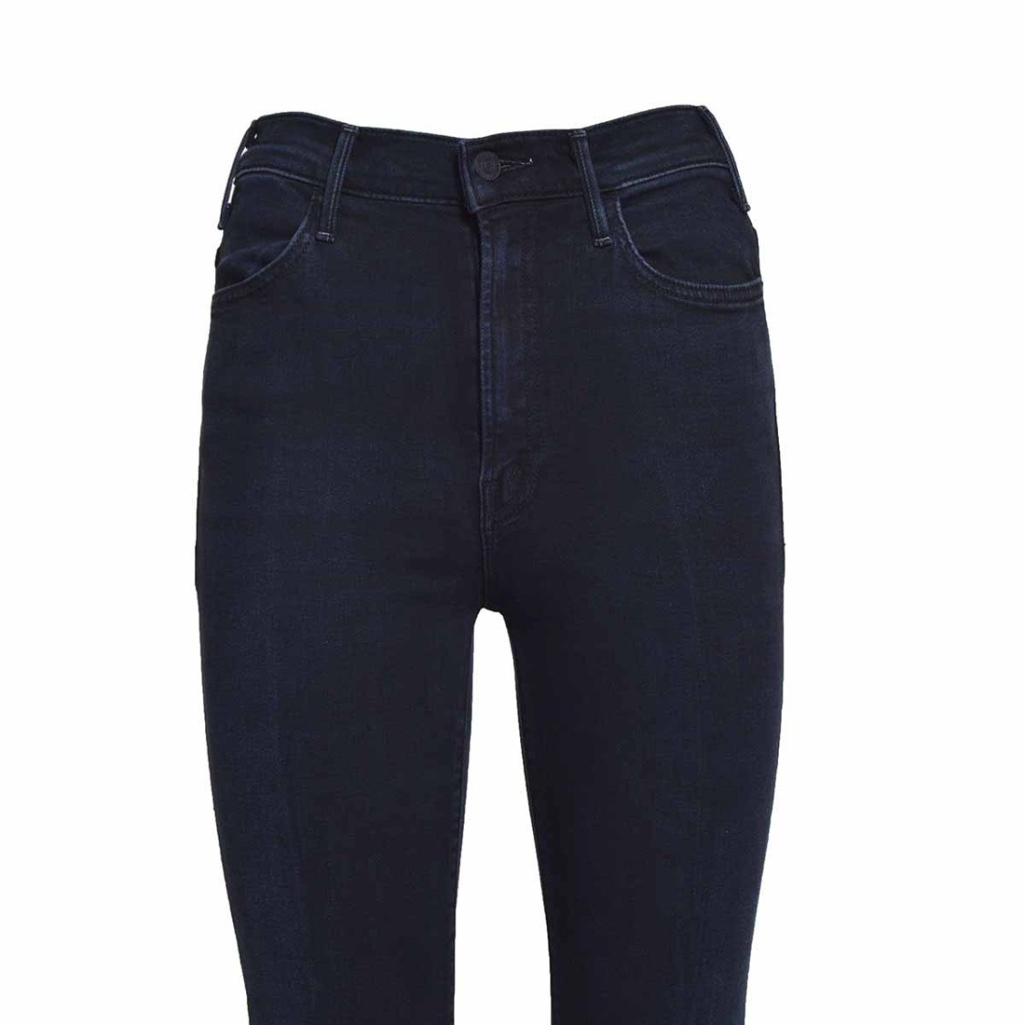 Mother The Hustler Ankle Dark Blue Cotton Jeans