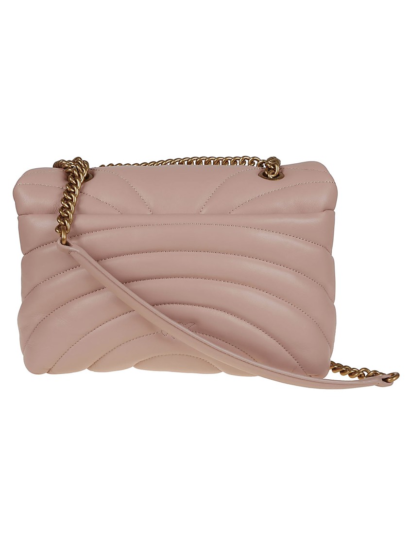 Pinko Love Puff Classic Cl Sheep Nap In Neutrals