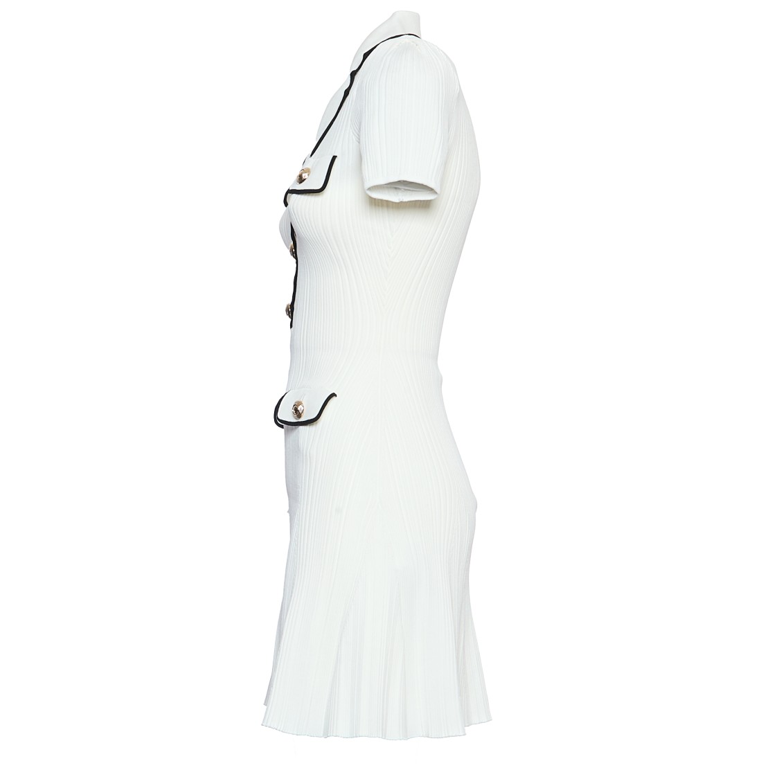 SELF-PORTRAIT SELF-PORTRAIT VISCOSE RIB KNIT MINI DRESS