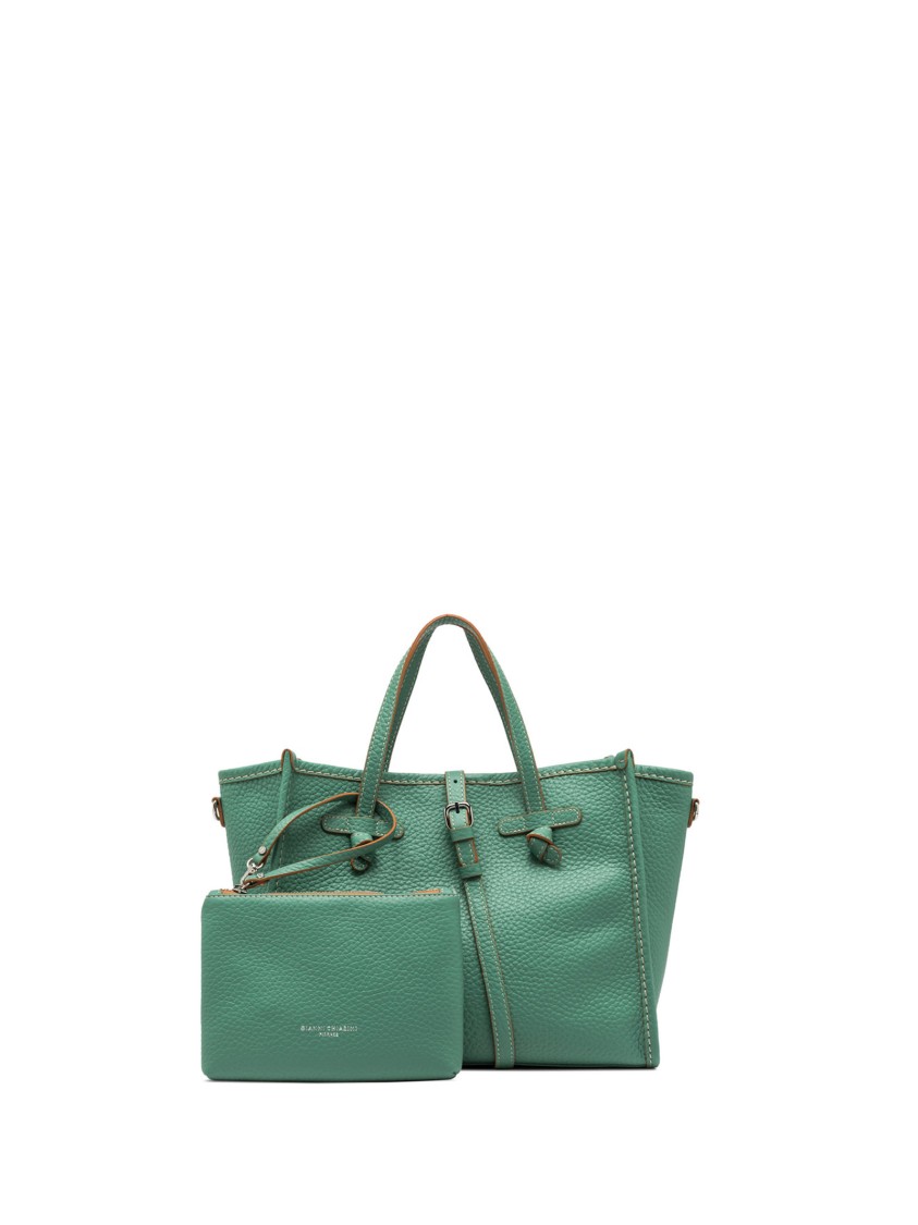 G.chiarini Marcella Marcella 32 Shopping Bag In Bubble Double Leather Mint