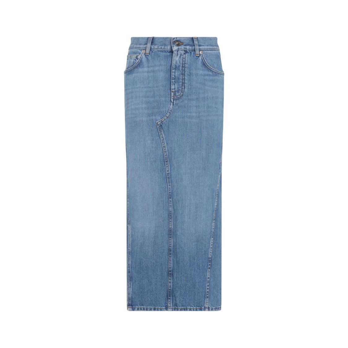 Givenchy Medium Blue Cotton Midi Skirt
