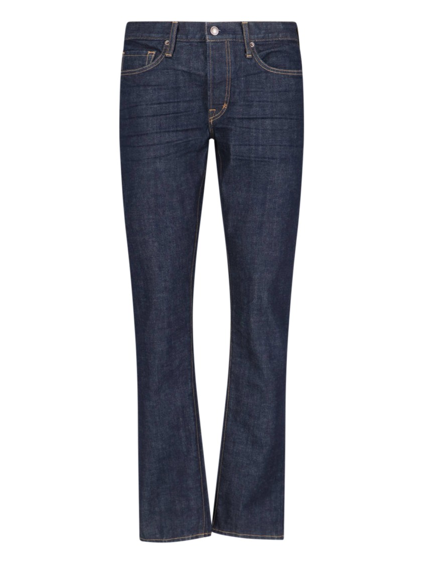 Tom Ford "12 Waves" Slim Jeans – Blue