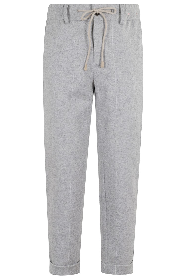 Eleventy Jogger Pants With Elastic Waistband In Gray