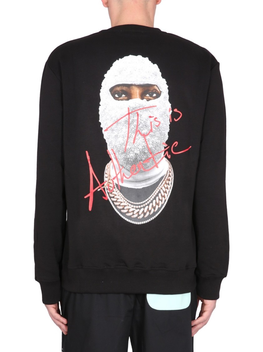 Ih Nom Uh Nit Crown Mask Print Sweatshirt