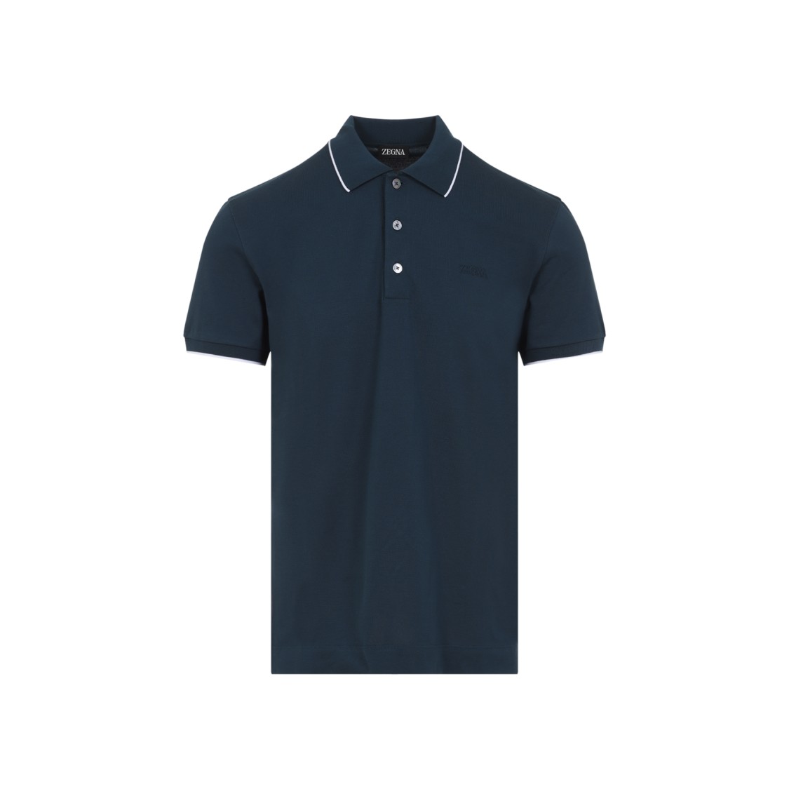 Shop Zegna Classic Polo T-shirt In Blue