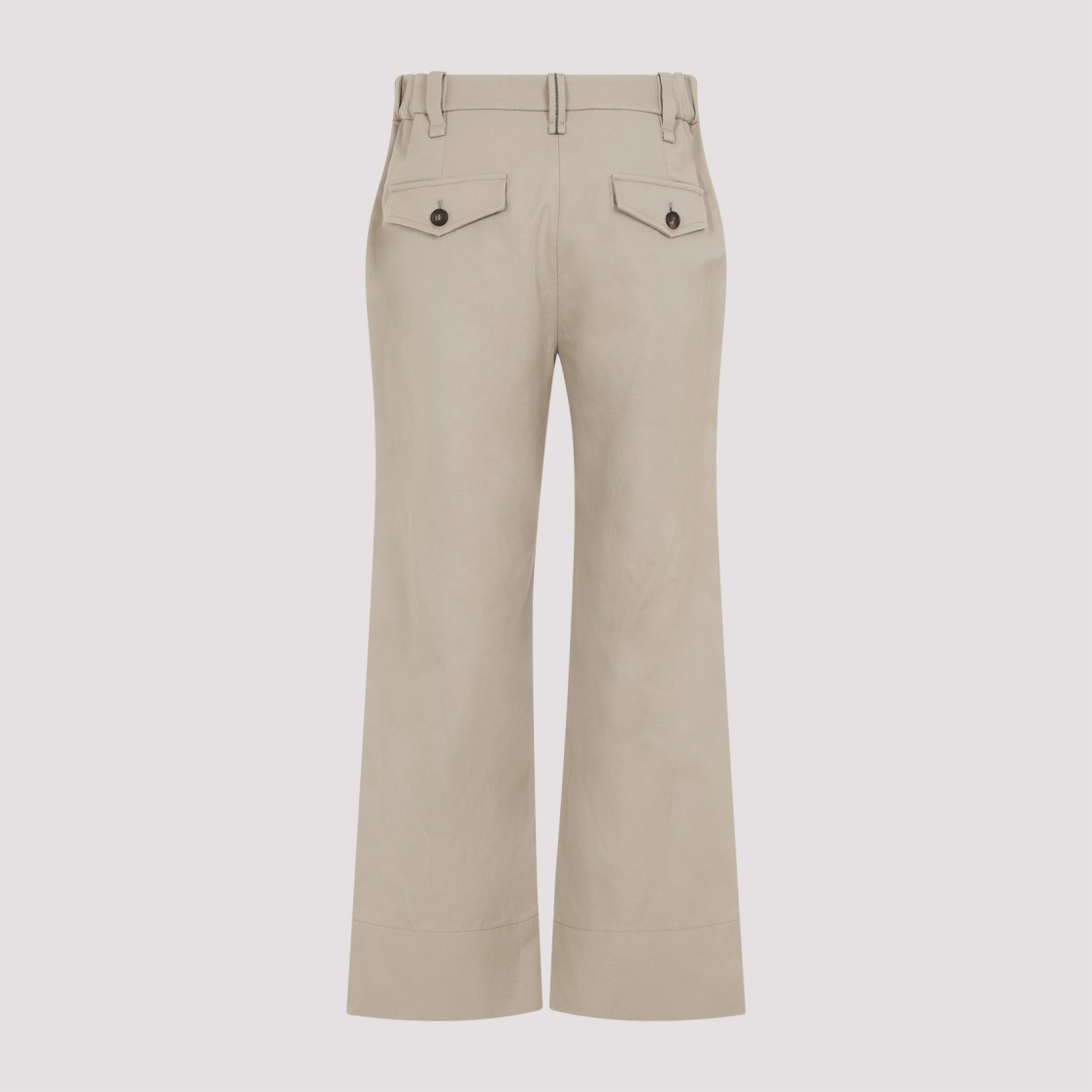 Brunello Cucinelli Twill Trousers In Neutrals