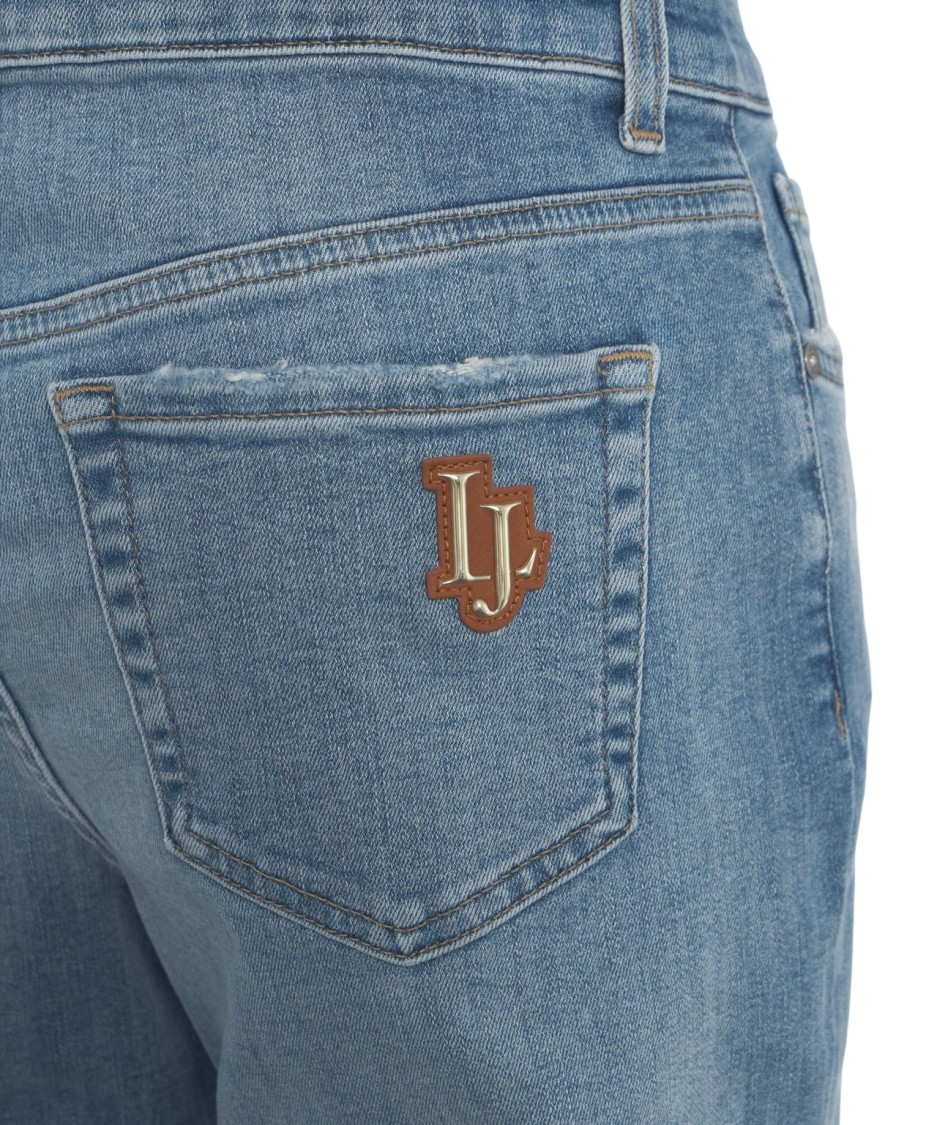 Liu •jo Liu Jo Relaxed-fit Low-waist Boyfriend Jeans With Distressed Detailing In Blue