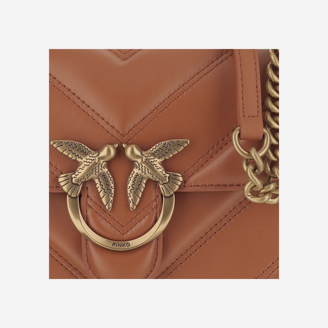 Pinko Love One Mini Light Shoulder Bag In Brown