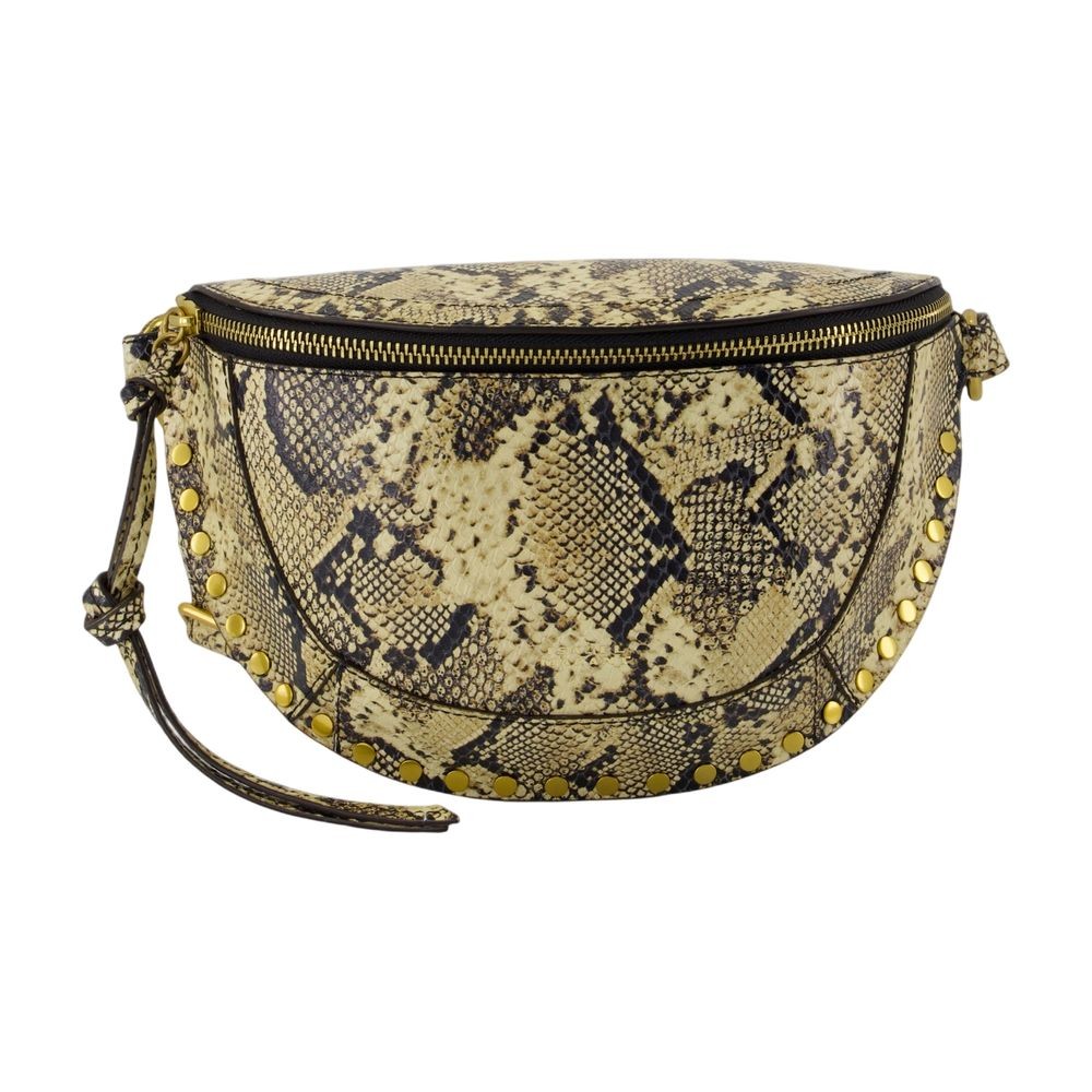 Isabel Marant Snake-pattern Belt Bag In Green