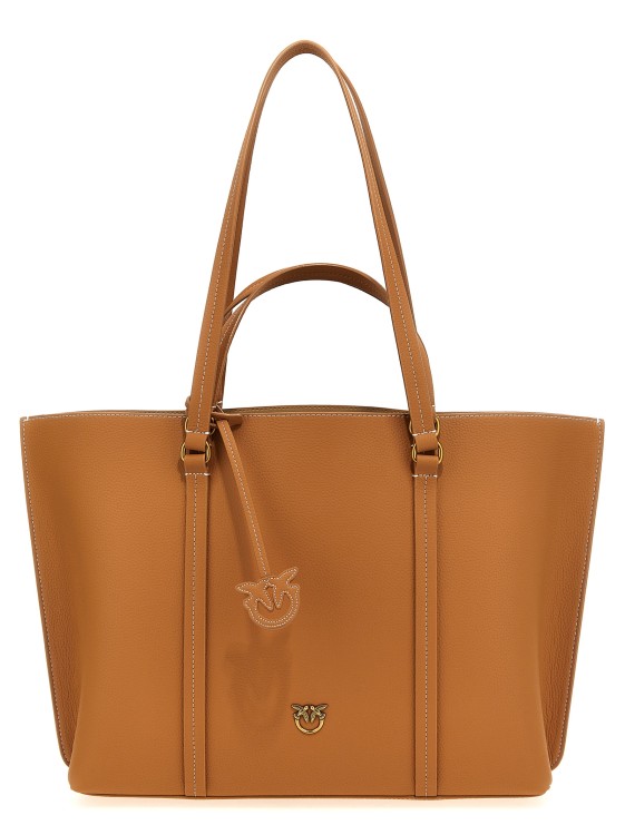 Pinko 'Carrie' Shopping Bag Tote Bag in Brown THE LIST