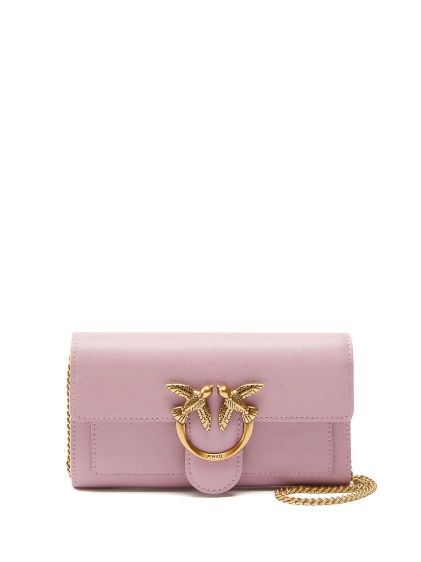 Pinko Light Pink Wallet With Gold-tone Hardware