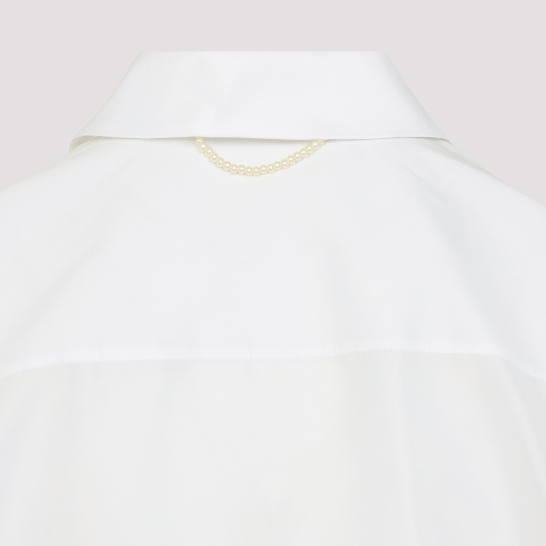 Shop Carven White Polyester Shirt