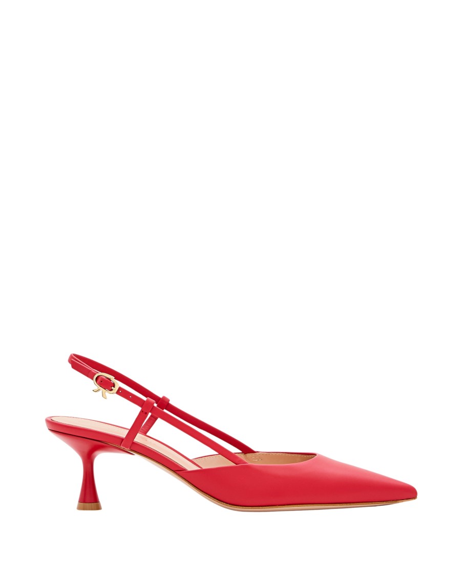 Gianvito Rossi Ascent 85mm Slingback Pumps In Red