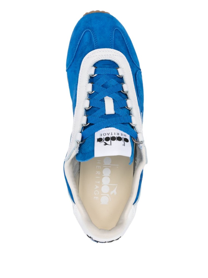 Diadora Royal Blue Suede Sneakers In Blue