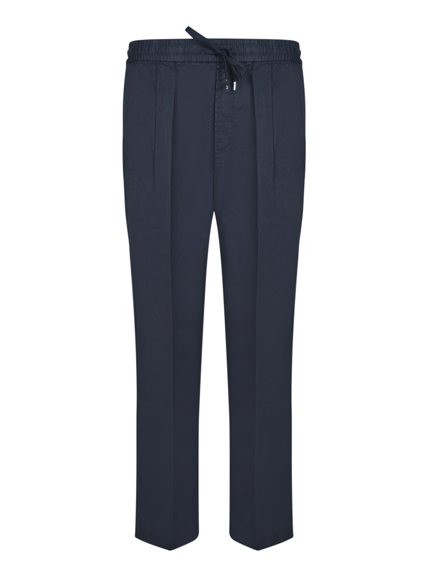 Jacob Cohen Linen Trousers With Adjustable Drawstring