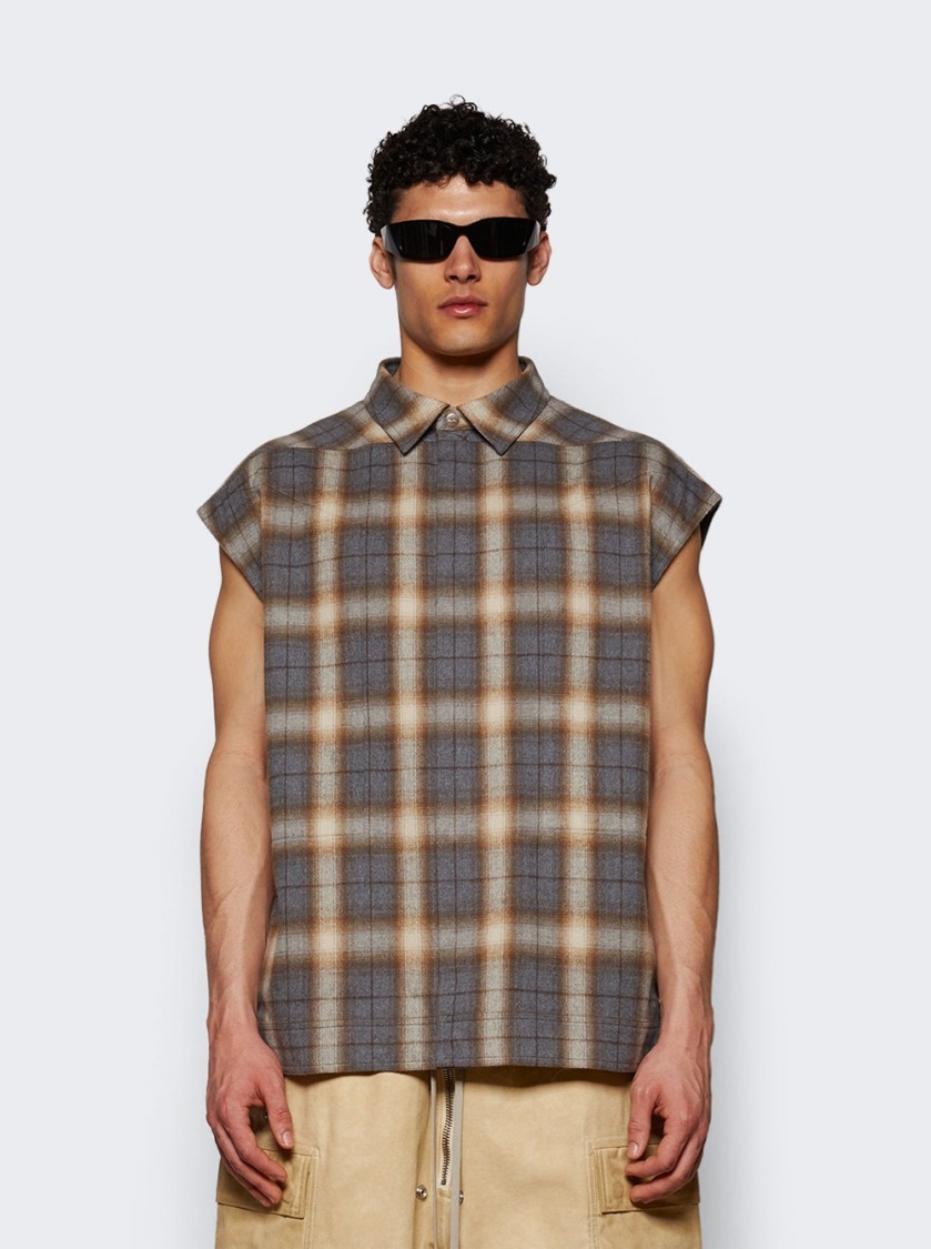 Rick Owens Jumbo Sleeveless Shirt Jacket