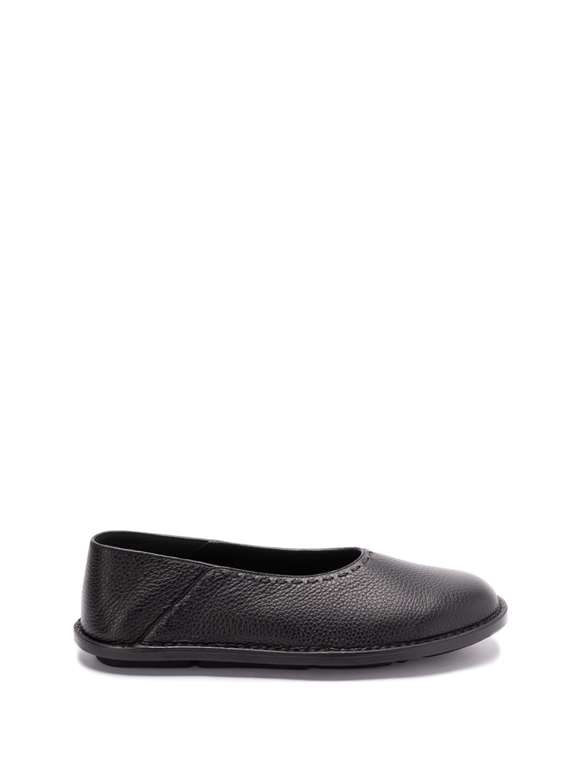 Fendi Slip-on Black Calf Leather Ballerinas
