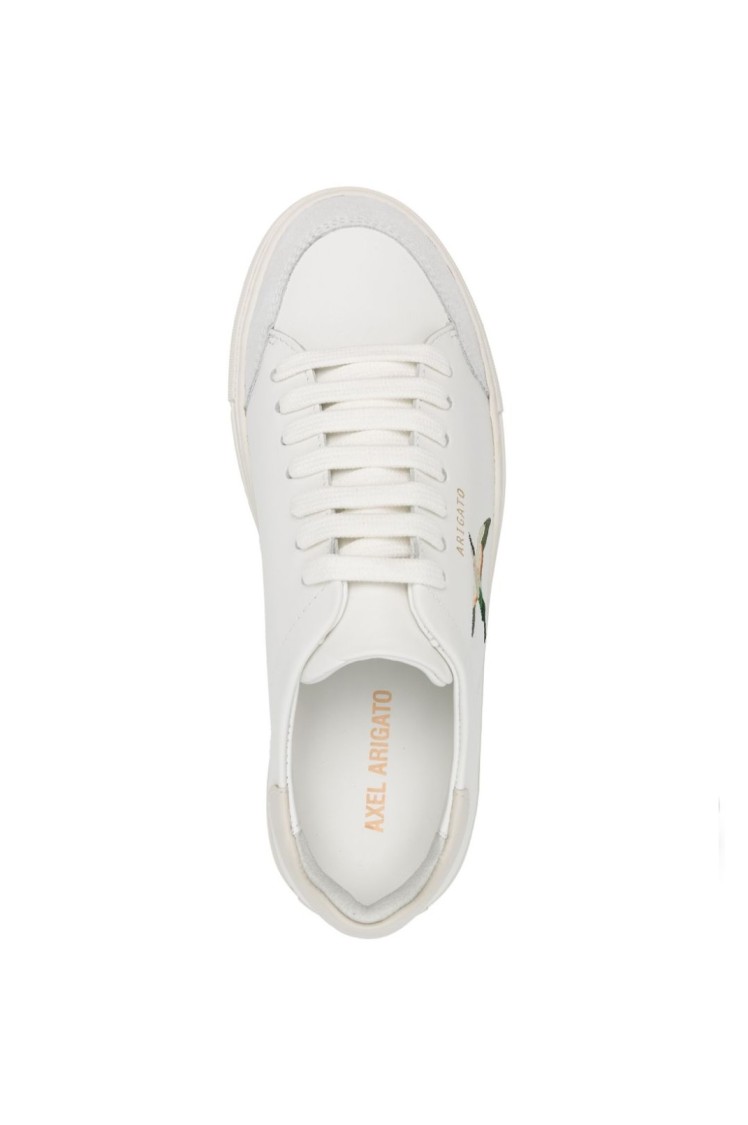 Axel Arigato Clean 90 B Bird Sneakers In White Leather In White