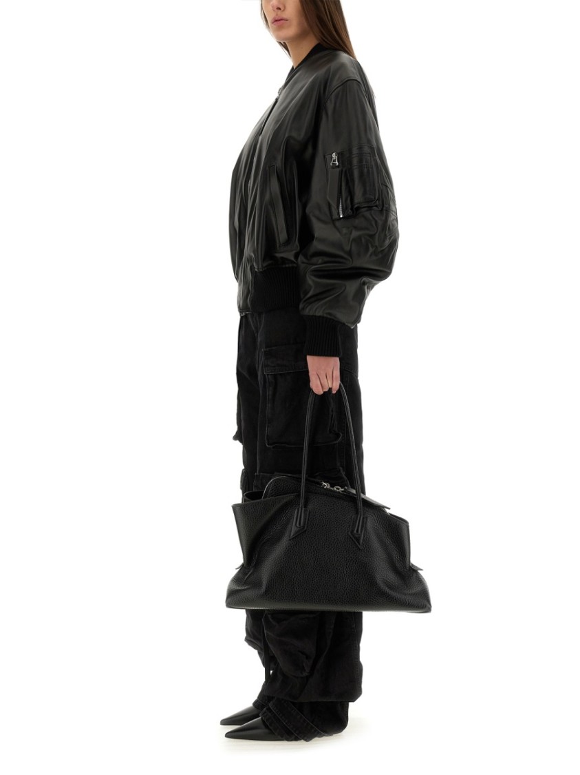 Attico Anja Bomber Front Pockets In Black