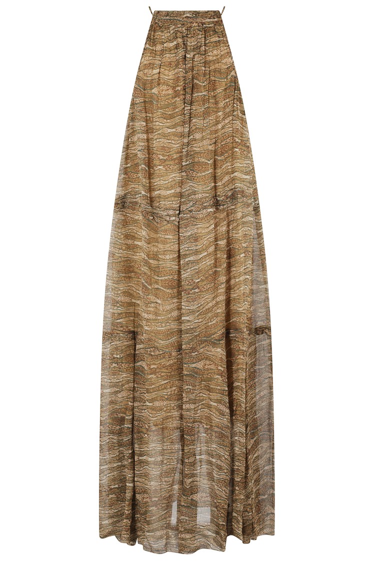 Shop Isabel Marant Étoile Alita Midi Dress In Brown
